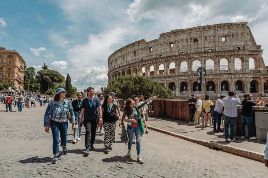 Rome: Colosseum, Roman Forum & Palatine Hill Guided Tour - Exploring the Colosseum’s Arena and Interior