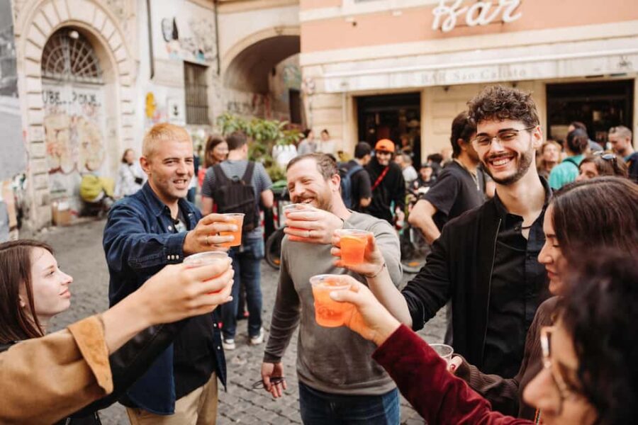 Rome Food Tour: Trastevere Aperitivo, Wine & Pasta Dinner - Starting in Trastevere: The Meeting Point and Initial Tastings