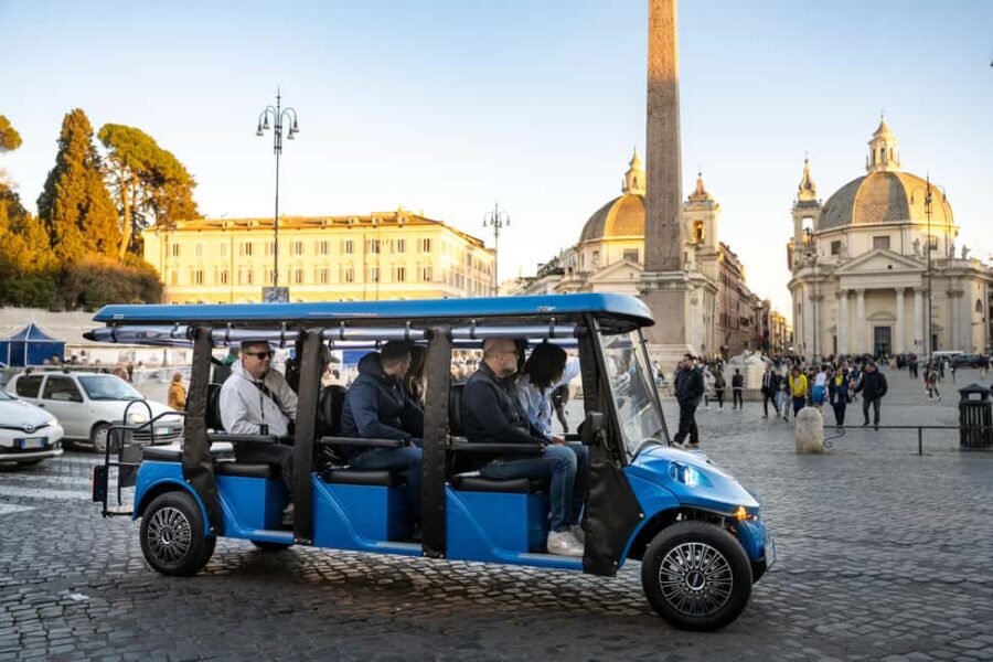 Rome Golf Cart - Starting Point Near the Colosseum for Easy Access