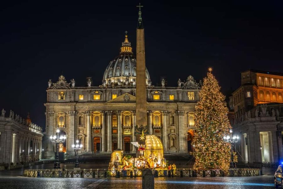 Rome: Live Guided Christmas Night Tour by Double-Decker Bus - Starting Point at Termini Railway Station