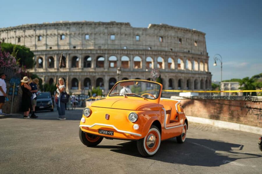 Rome: Luxury Experience with Vintage Convertible Fiat 500 - The Vintage Fiat Cabriolet: A Nostalgic Ride Through Roman Streets