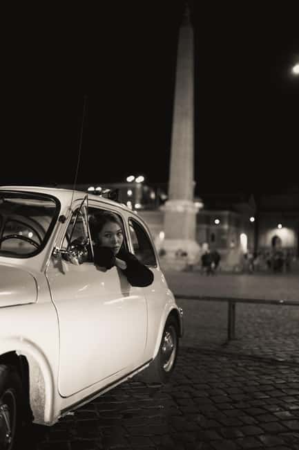 Rome: Night Magic Vintage Car Experience Photoshoot - From the Colosseum to the Panoramic Views of Gianicolo