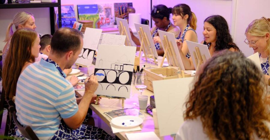 Rome: Painting Class with Unlimited Wine - The Artistic Experience in a Relaxed Setting