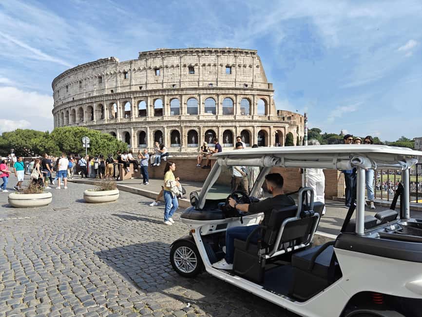 Rome: Private Golf Cart Tour with Driver - From the Colosseum to the Janiculum Hill: A River of Landmarks
