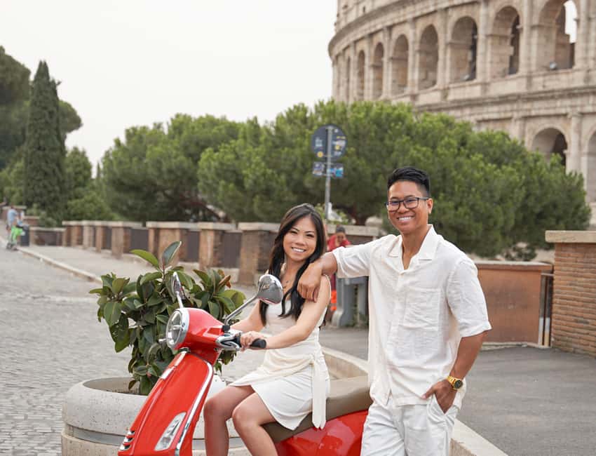 Rome: Vespa Journey Professional Photoshoot - Starting Point Near the Colosseum and Meeting Logistics