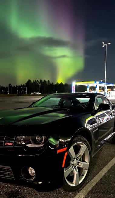 Rovaniemi: Private Northern Lights Tour in Chevrolet Camaro - Pickup and Departure from Rovaniemi