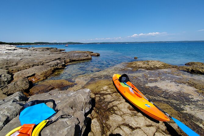 Rovinj Golden Cape Desert Islands Kayak & Snorkeling Tour - Starting Point at Cuvi Beach in Rovinj