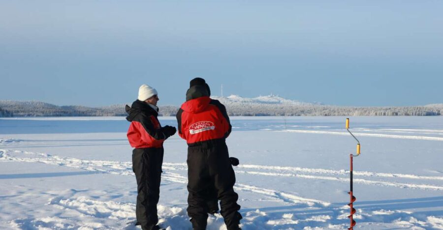 Ruka: Ice fishing trip - How Ruka’s Ice Fishing Trip Starts at Your Pick-up Point