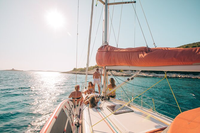 Sail and escape to Pakleni islands | Half day sailing on a modern 36ft yacht - Sailing Towards the Pakleni Islands