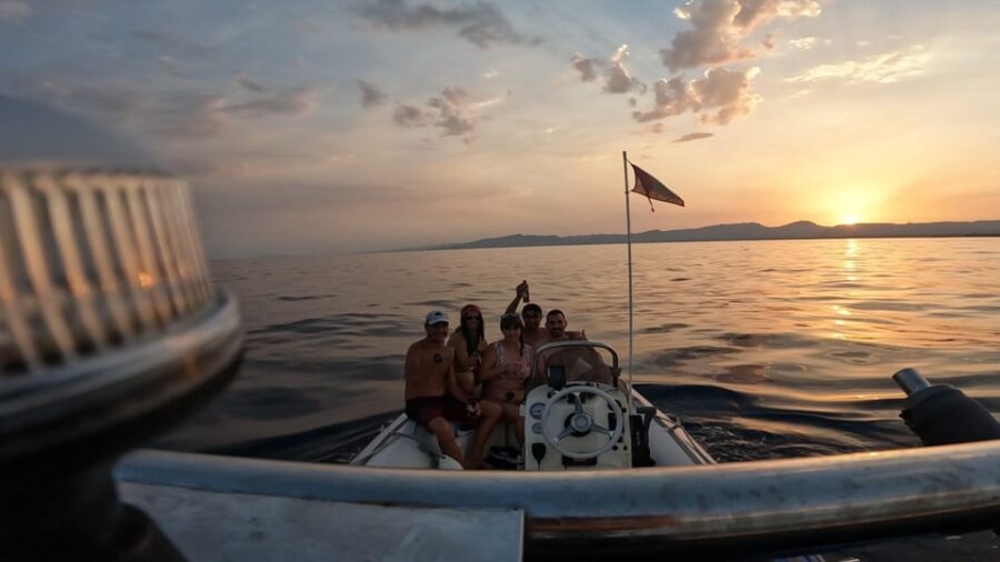 Salou: Sunset on Boat - Scenic Departure from Salou Port’s Breakwater