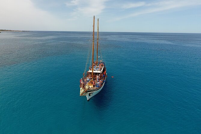 San Antonio Premier Sunset Adults Only Cruise from Protaras - Blue Lagoon and Konnos Bay: The Crystal Clear Swim Stops