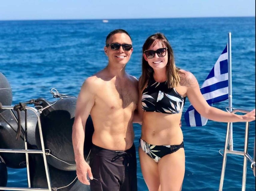 Santorini: Caldera Cruise with Greek Meal and Transfer - Tasting the Greek Buffet on Board