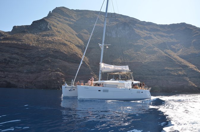 Santorini Caldera Gold Day Cruise with BBQ on board and Open Bar - Hot Springs and Volcanic Sights