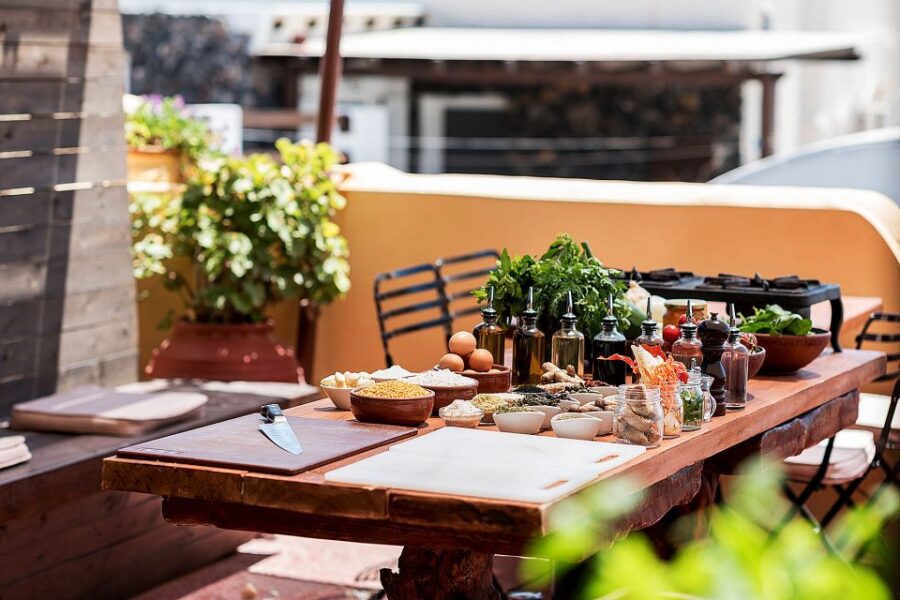 Santorini Cooking Class with Wine Tasting & Lunch - Starting the Day with Hotel Pickup and Small Group Options