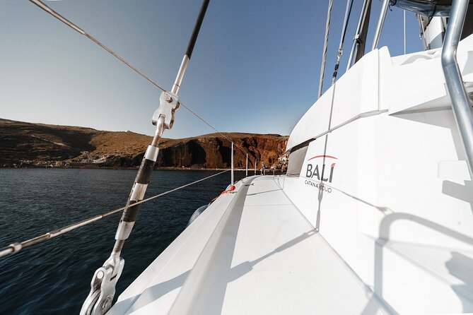 Santorini Luxury Catamaran Private Cruise - Visiting Santorini’s Iconic Volcanic Beaches and Caves