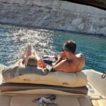 Santorini: Luxury private speedboat with food and drinks - Starting point: Vlychada port and departure options