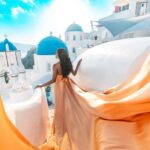 Santorini: Oia Flying Dress Photoshoot by SokoLOVE - Starting at the Oia Preparation Lounge with Style and Comfort