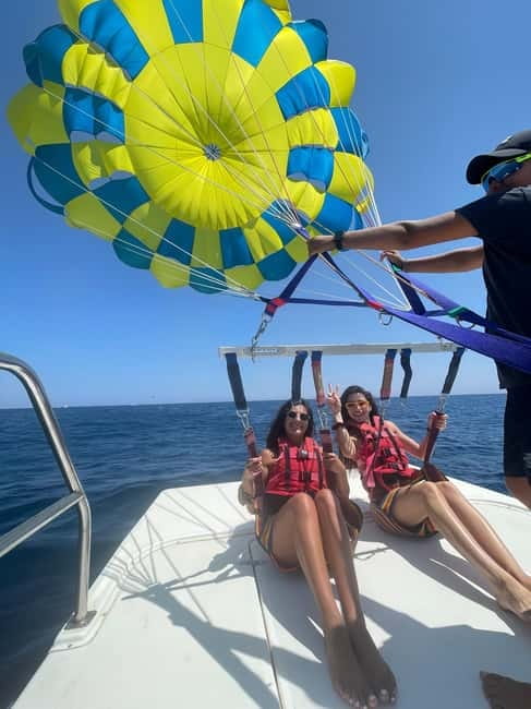 Santorini: Parasailing ExperiencePerissa,Perivolos,St.George - How the Santorini Parasailing Experience Starts at Santorini Water Sports