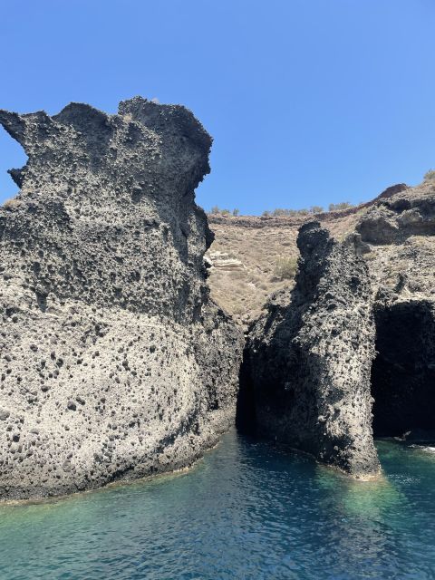 Santorini: Private All-In Catamaran Cruise, with Food|Drinks - Departure from Vlychada Port and Pickup Logistics