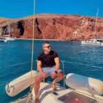 Santorini: Private Caldera Cruise with Lunch & Snorkeling - Discovering the Red Beach, Swimming, and Snorkeling in Santorini