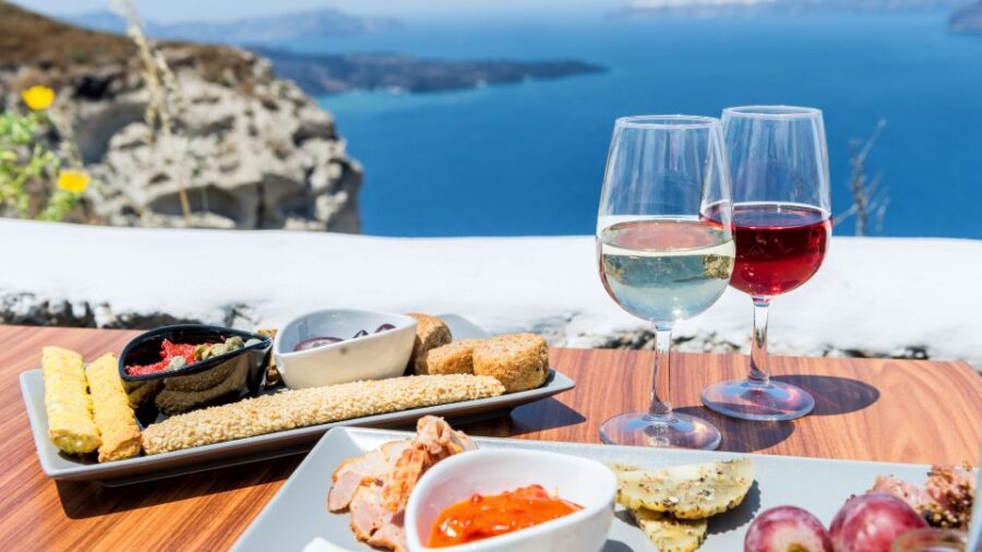 Santorini : Private Fine Wine Tasting - Starting the Day with a Private Pickup in Santorini