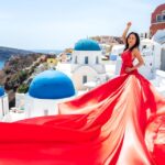 Santorini: Private Flying Dress Photoshoot with Pickup - Choosing and Changing Dresses During the Photoshoot