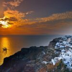 Santorini Sunset Dinner Cruise Including Nea Kameni Visit - Visiting Nea Kameni Volcano and Its Active Craters