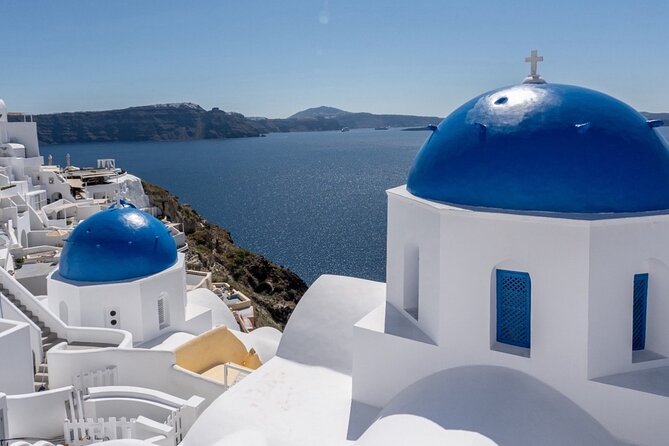 Santorini: The best 4-hours Sightseeing Private Tour! - Iconic Blue Dome Church at Firostefanis Three Bells of Fira