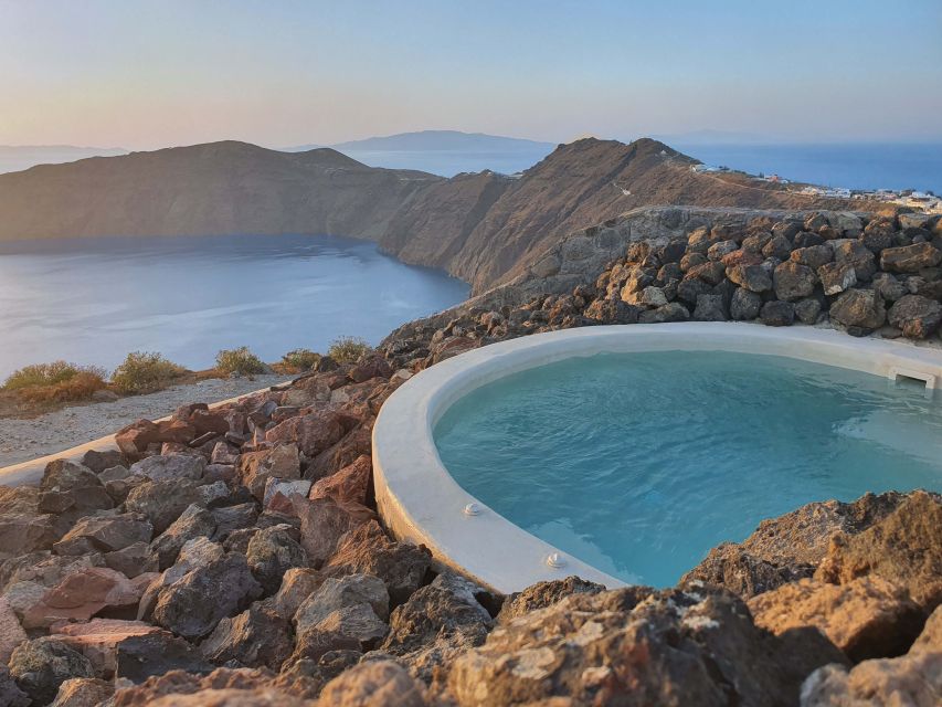Santorini: Volcanic Hot-Tub Experience with Caldera Views - White Pearl Cavalieri: A Cliffside Sanctuary with Panoramic Views