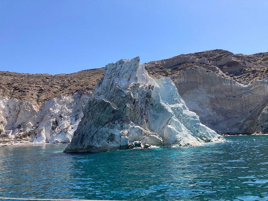 Santorini:Cruises with Catamaran around the Volcanic Island. - Explore the Unique White Beach Accessible Only by Boat
