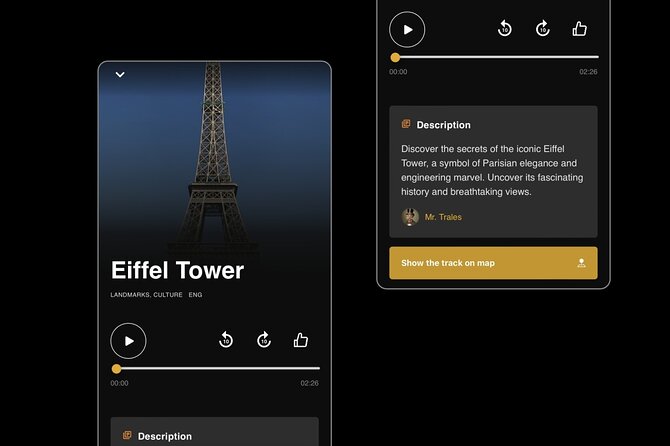 Self Guided Tours in Paris with 100 Captivating Audio Stories - Discover the Iconic Eiffel Tower and Its Secrets