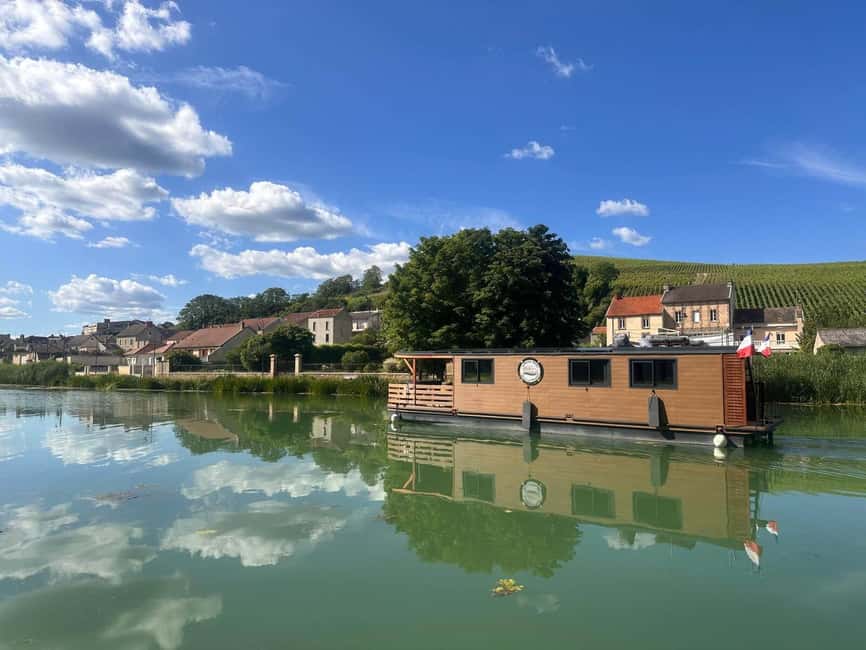 Semi Private Solar Boat Cruise in Champagne - Scenic Routes Along the Champagne Canals and Marne River