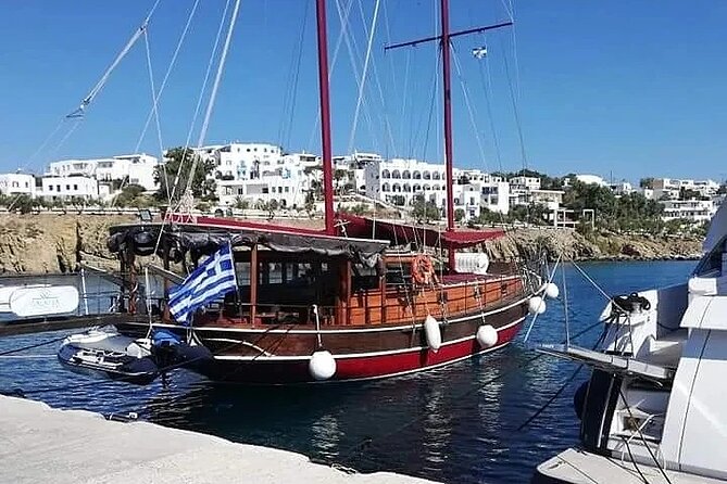 SEMIPRIVATE GALATEA tour Antiparos-Blulagoon-Despotiko-FREE DRINK - The Classic Turkish Schooner Galatea as a Spacious Floating Lounge