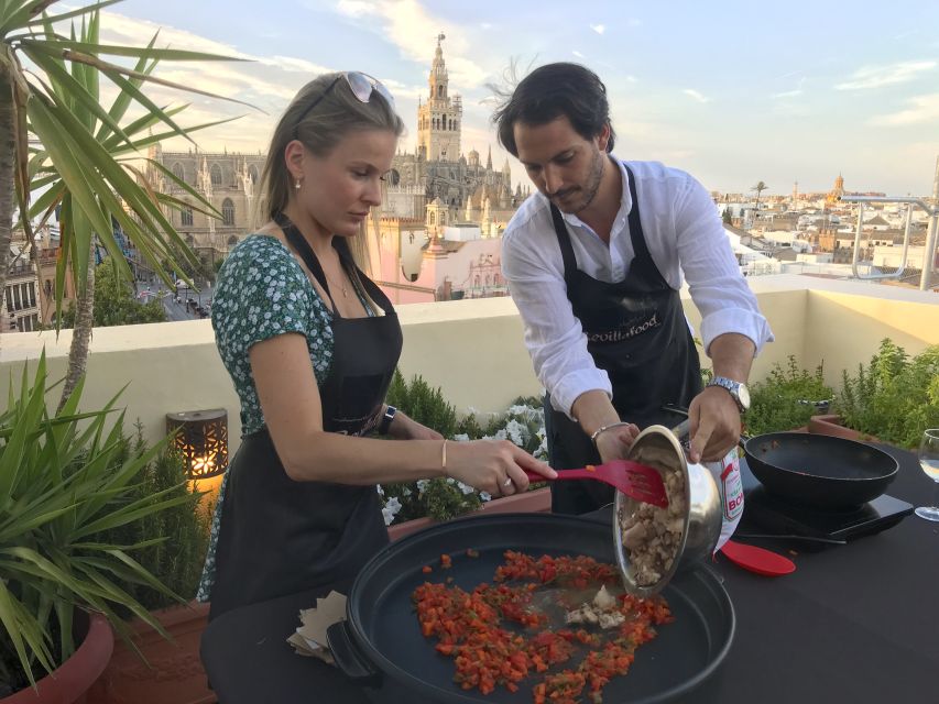 Seville: Paella Cooking Class & 30-Min Local Expert Q&A - An Exclusive Rooftop Venue with Unbeatable Views