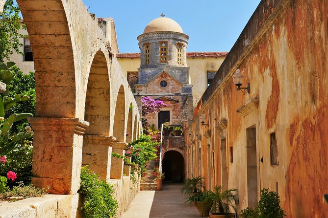 Shore Explore Chania: City Charm, Beach, Monastery & Winetasting - Serenity and Spirituality at Agia Triada Monastery