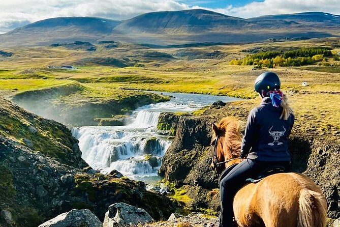 Short Riding Tour with Eye-Catching Photos at Waterfall - The Rugged Beauty of Reykjafoss Waterfall