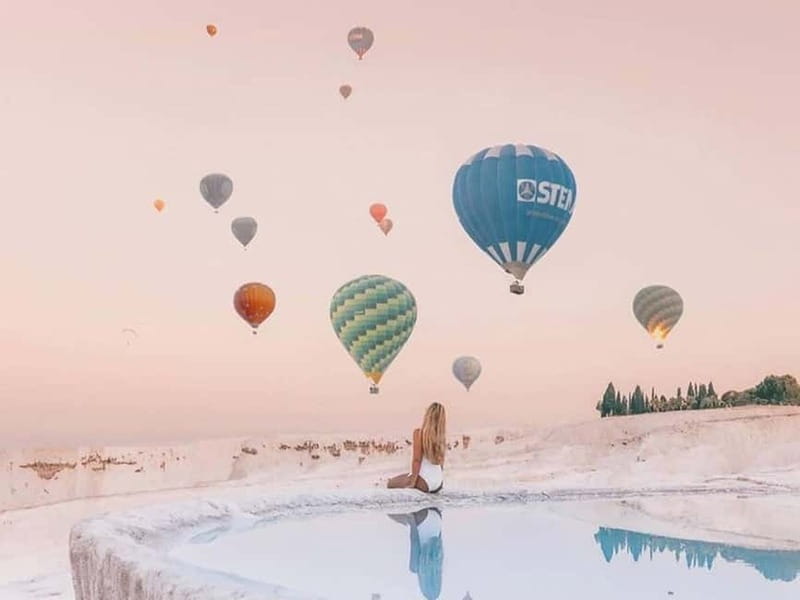 Side/Alanya: Pamukkale Hot Air Balloon Flight w/Lunch - The Magic of the Pamukkale Hot Air Balloon Flight at Sunrise