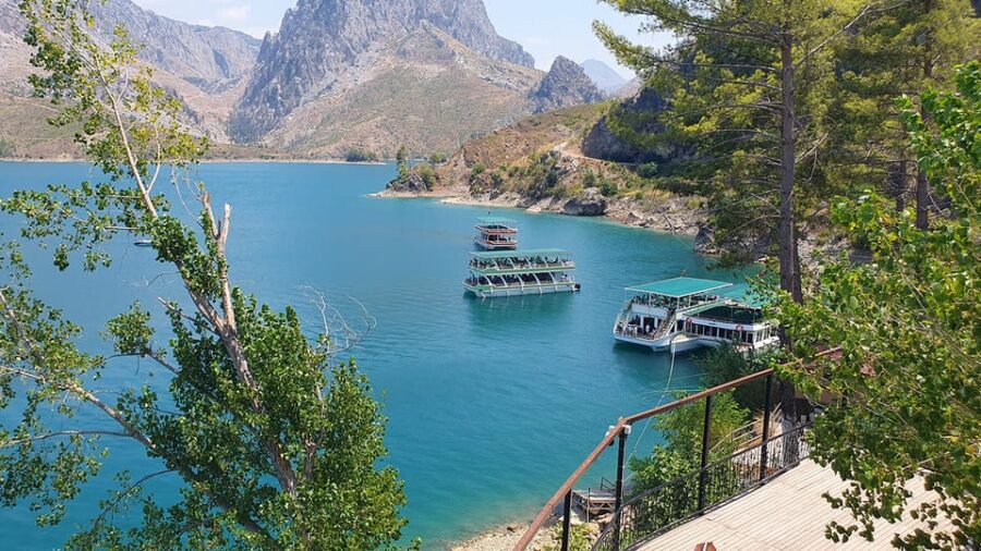 Side: Green Canyon Boat Tour With Open Buffet Lunch & Drinks - Oymapnar Dam: The Quiet Starting Point