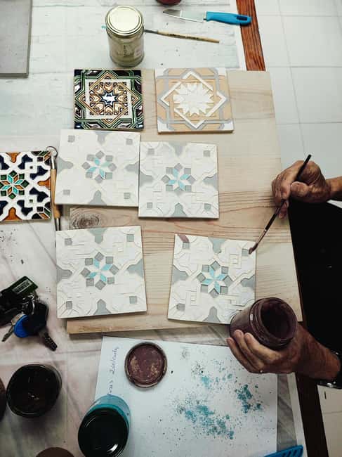 Sintra: Hispanic Moorish Tile Workshop - Crafting a Tile with Clay and Molds in Sintra’s Studio