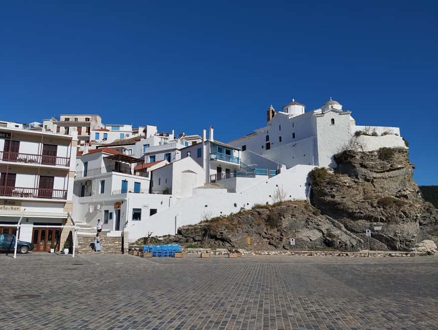 Skopelos City :Walking Tour - Starting at Panagitsa of Pyrgos, the Iconic Chapel Overlooking the Port