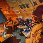 Snow Activities and reindeer feeding in nature - Exploring the Peaceful Forest and Snow-Covered Meadows