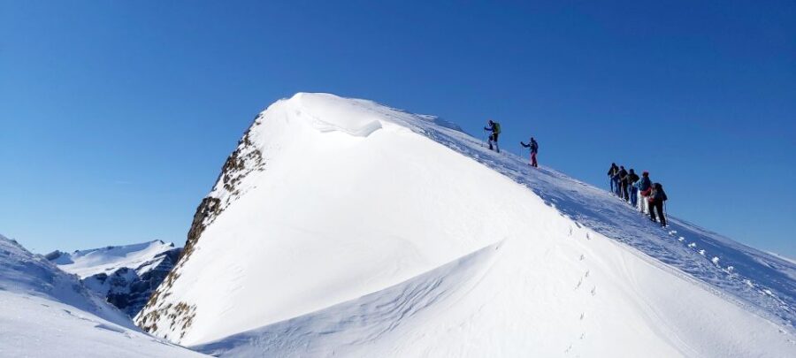 Snowshoe tour Ifen/Gottesacker Allgäu Kleinwalsertal - Navigating the Gottesacker Plateau: Views and Panorama