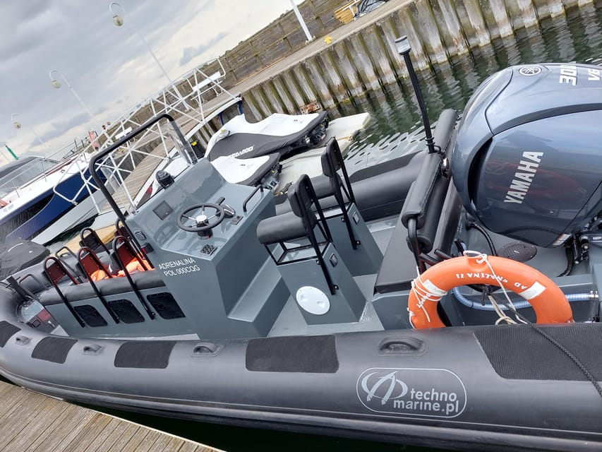 Speed boat at the end of the pier in Sopot. Speed 90 km/h - Sopot Pier: The Starting Point for Thrills and Views