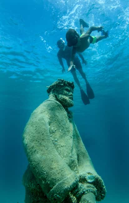 Split: Blue Lagoon Underwater Museum Tour w/Lunch & Drinks - First Stop at Fumija Bay for Swimming and Snorkeling