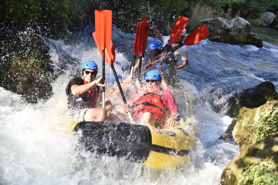 Split: Cetina River Rafting with Cliff Jumping and Cave Tour - What You Do During the 10 km Rafting Journey