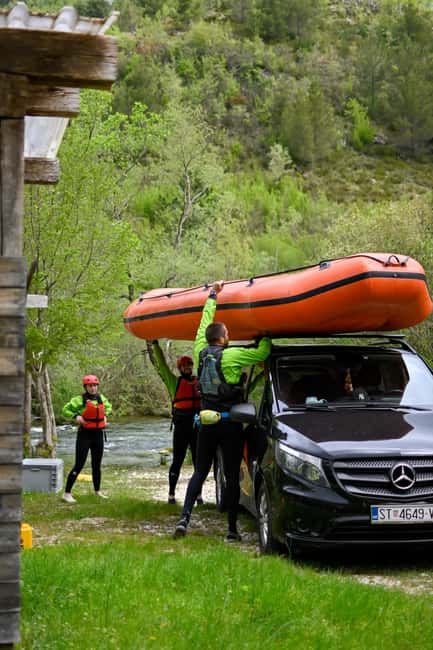 Split: Premium Rafting,Cave exploring,Cliff jumping & Picnic - The Journey to the Cetina River Begins with Comfort