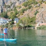 Stand-Up-Paddle Tour on Lake Ohrid - Reaching the Secluded Bay for a Picnic and Swimming