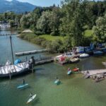 Stand Up Paddling at lake Chiemsee - Discover the Unique Location: Lake Chiemsee and the Schraml Bathing Area