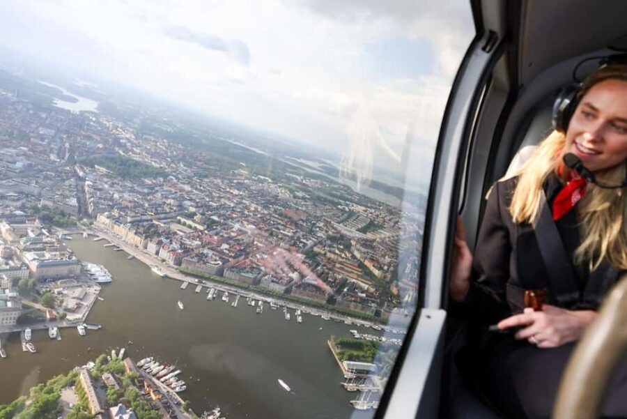 Stockholm Helicopter Tour with Lunch at Grinda - Aerial Views of Stockholm’s Iconic Landmarks