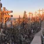 Sunrise at the Hill of Crosses - 2 countries in 1 day - Crossing into Lithuania from Latvia